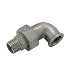 316 stainless steel pipe fitting ISO4144 standard BSP thread male female union elbow